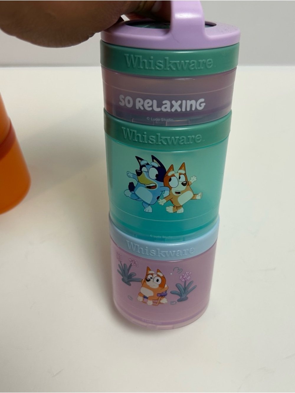 Whiskware Bluey Stackable snack containers pack of 2 - Picture 5 of 6